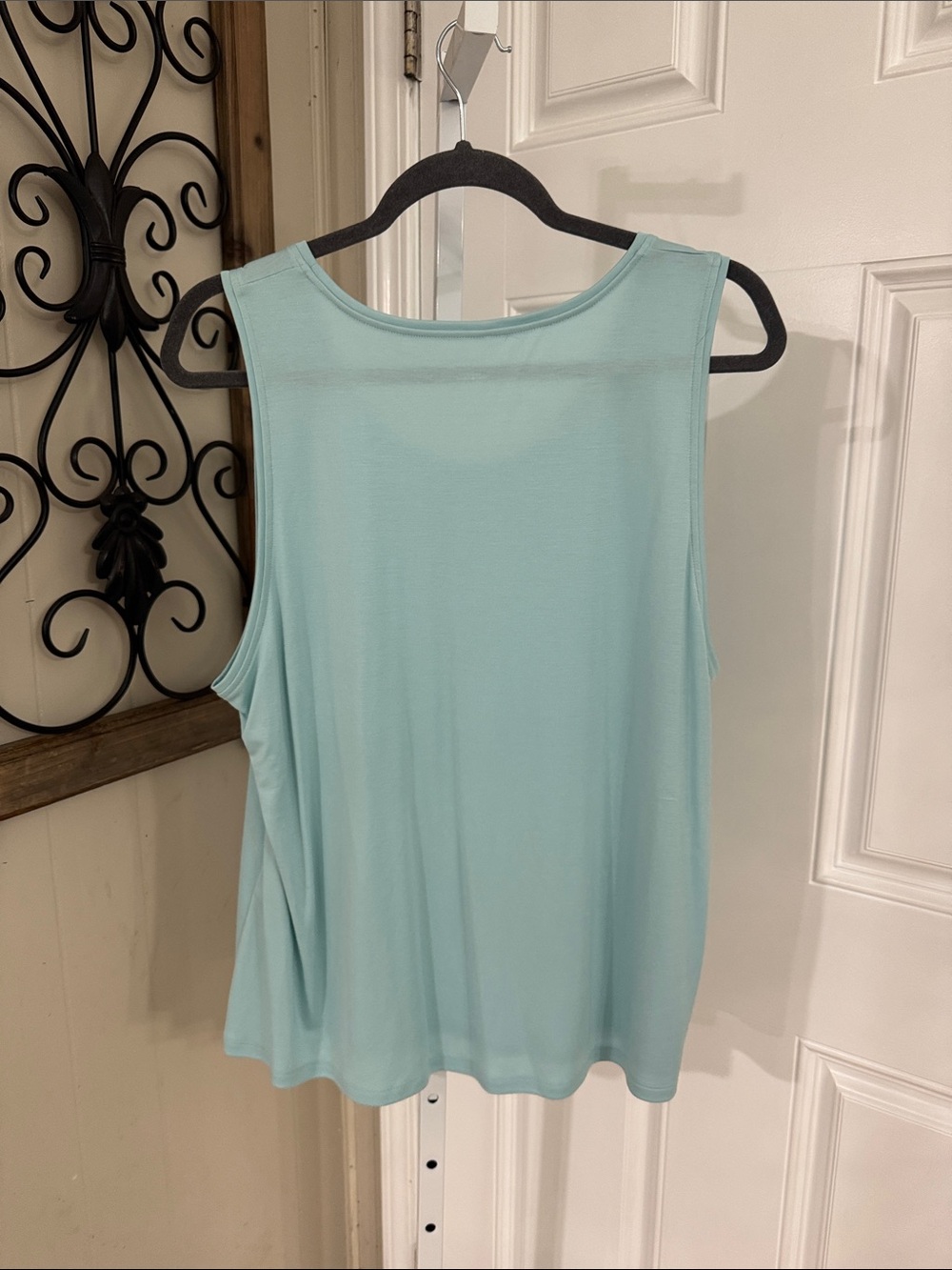 Eileen Fisher light blue Rounded Scoop Tank - Picture 5 of 5